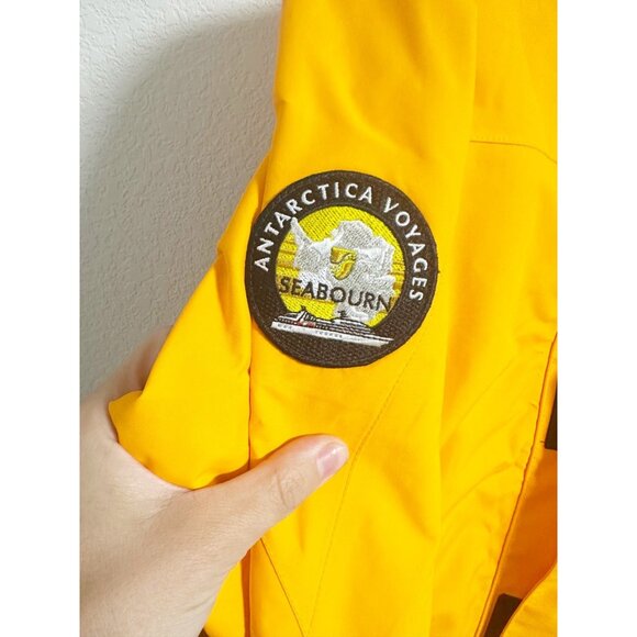 Seabourn Antarctica Voyages Ship to Shore Traveler Jacket Hooded Yellow Size XS - Picture 3 of 7